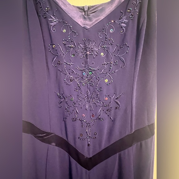 Z Studio Blue Evening Gown with Jacket - Picture 4 of 5